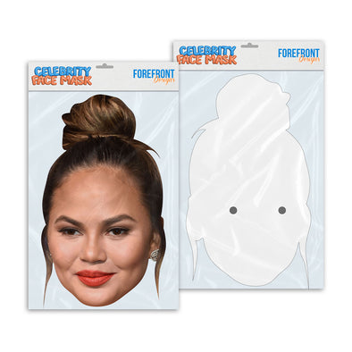 Personalised funny Celebrity face mask Chrissy Teigen ready to wear,  fun party gifts unique for fans, novelty face masks