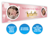 Personalised Baptism Dual Photo Banner