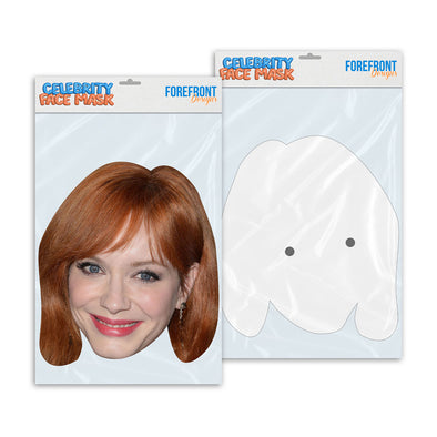 Personalised funny Celebrity face mask Christina Hendricks ready to wear,  fun party gifts unique for fans, novelty face masks