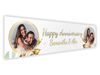 Personalised Anniversary Dual Photo Banner