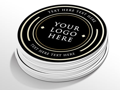 Personalised Round Sticker Custom Photo Labels, Party bag, birthday, wedding, baptism, custom logo