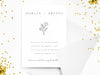 Personalised Minimalist Wedding Invitations with Envelopes