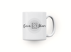 Personalised couple image song album mug