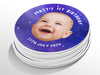 Personalised Round Birthday Photo Sticker Labels, party label, surprise party, custom birthday sticker