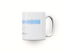 Personalised couple song soundwave mug