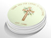 Personalised Round Baptism Sticker Labels, Christening sticker, custom sticker