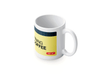 Personalised 'Warning hot coffee' mug
