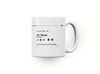 Personalised couple song album mug