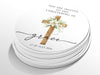 Personalised Round Baptism Sticker Labels, Christening sticker, custom sticker