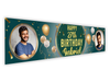 Personalised Birthday Dual Photo Banner