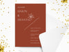 Personalised Minimalist Wedding Invitations with Envelopes