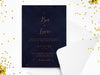 Personalised Starry Night Wedding Invitations with Envelopes