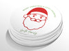 Personalised Round Christmas Sticker Labels, party label, surprise party, holiday sticker
