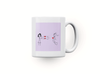 Personalised magnet couple mug