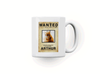 Personalised pet cat wanted mug