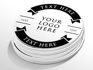 Personalised Round Sticker Custom Photo Labels, Party bag, birthday, wedding, baptism, custom logo
