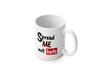 Personalised 'Spread me not hate me' mug