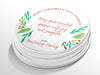 Personalised Round Christmas Sticker Labels, party label, surprise party, holiday sticker