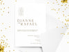 Personalised Minimalist Wedding Invitations with Envelopes