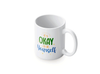 Personalised 'it's okay to be yourself' mug