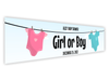 Personalised Gender Reveal Banner