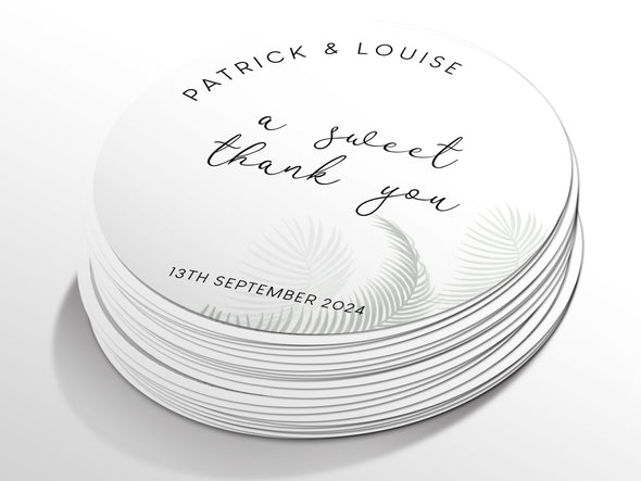 Personalised Round Wedding Sticker Labels, Party bag, logo stickers