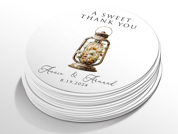 Personalised Round Wedding Sticker Labels, Party bag, logo stickers