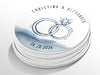 Personalised Round Wedding Sticker Labels, Party bag, logo stickers