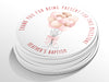 Personalised Round Baptism Sticker Labels, Christening sticker, custom sticker