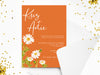 Personalised Floral Wedding Invitations with Envelopes