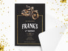 Personalised Retro Vintage Motor Birthday Party Invitations with Envelopes
