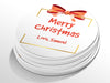 Personalised Round Christmas Sticker Labels, party label, surprise party, holiday sticker