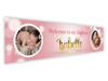 Personalised Baptism Dual Photo Banner