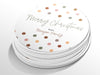 Personalised Round Christmas Sticker Labels, party label, surprise party, holiday sticker