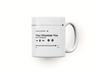Personalised couple image song album mug