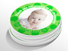 Personalised Round Baptism Photo Sticker Labels, Christening sticker, custom sticker
