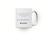 Personalised couple song album mug