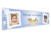 Personalised Baptism Dual Photo Banner