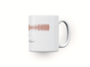 Personalised couple song soundwave mug