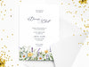 Personalised Floral Wedding Invitations with Envelopes