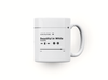 Personalised couple image song album mug