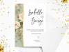 Personalised Floral Wedding Invitations with Envelopes