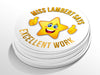 Personalised Round Teacher Sticker Labels, student sticker, school sticker