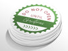 Personalised Round Christmas Sticker Labels, party label, surprise party, holiday sticker
