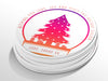 Personalised Round Christmas Sticker Labels, party label, surprise party, holiday sticker