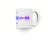 Personalised couple song soundwave mug