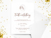 Personalised Minimalist Wedding Invitations with Envelopes