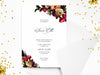 Personalised Floral Wedding Invitations with Envelopes
