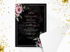 Personalised Floral Wedding Invitations with Envelopes