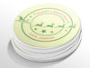 Personalised Round Christmas Sticker Labels, party label, surprise party, holiday sticker